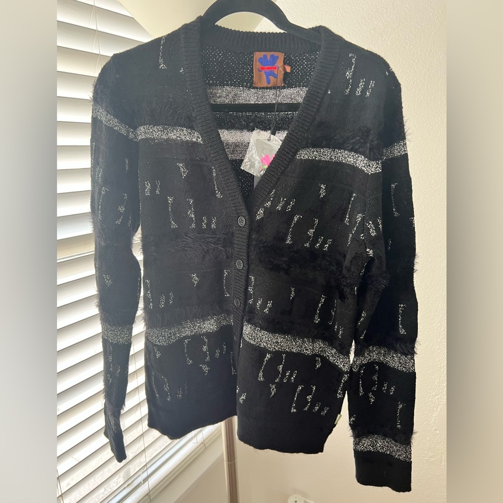 Heaven by Marc Jacobs Loopy Logo Cardigan Sweater